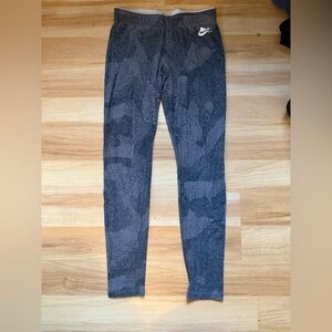 Nike Black and Gray Leggings